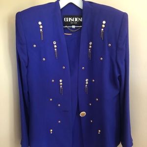 Vintage Criscione Suit In Royal Blue